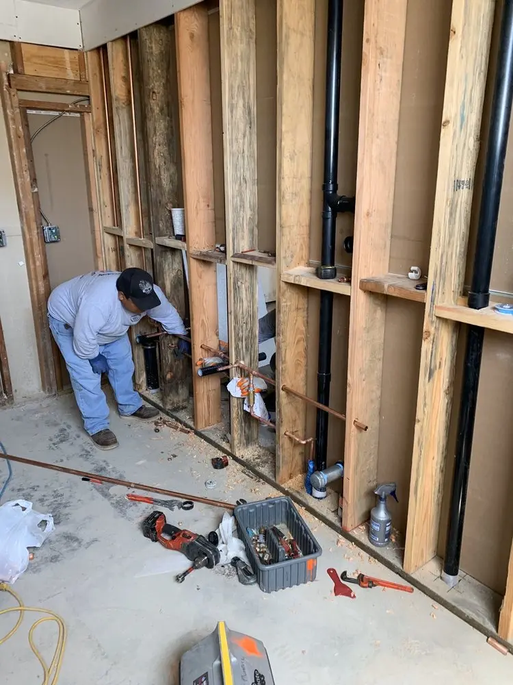 Commercial rough-in plumbing for Gas Line Repair in Sherwood Forest